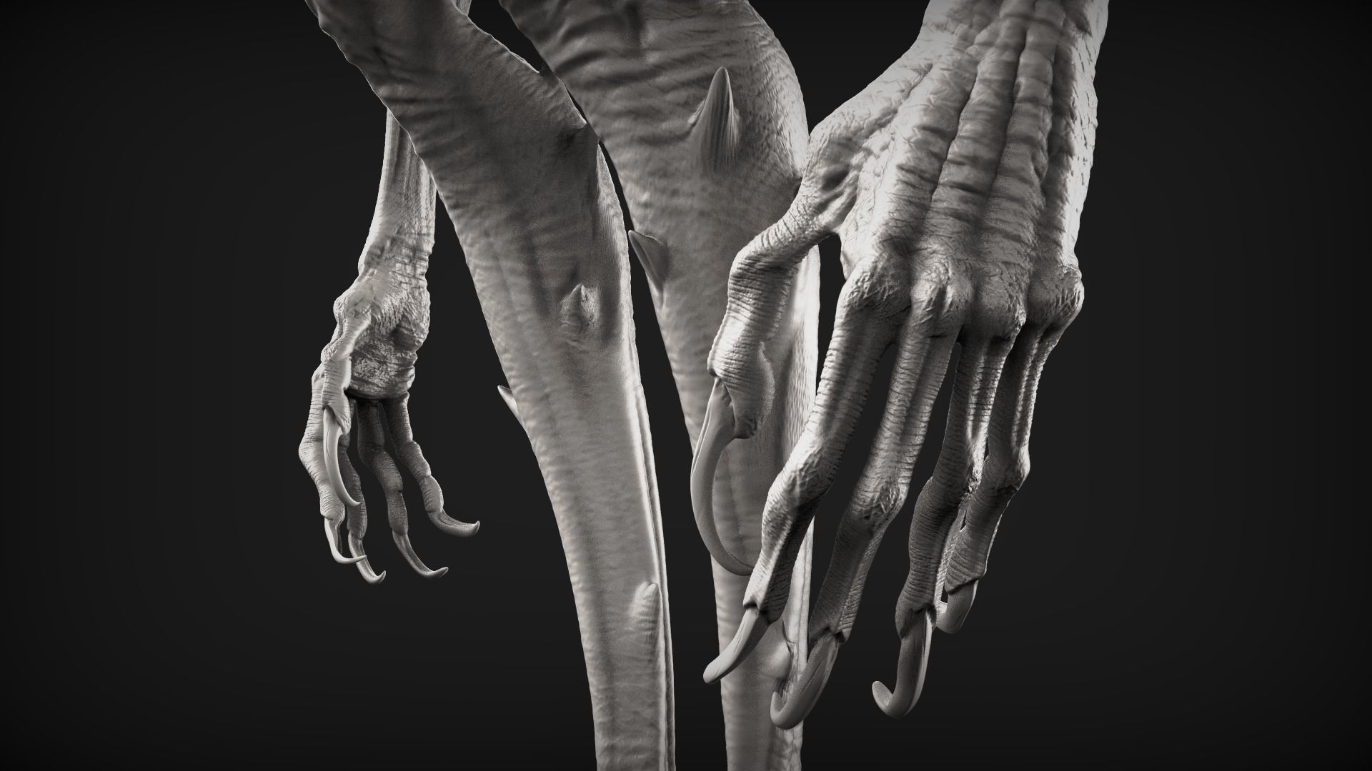 Demons High Poly Sculpts Bundle 2 3D model_7