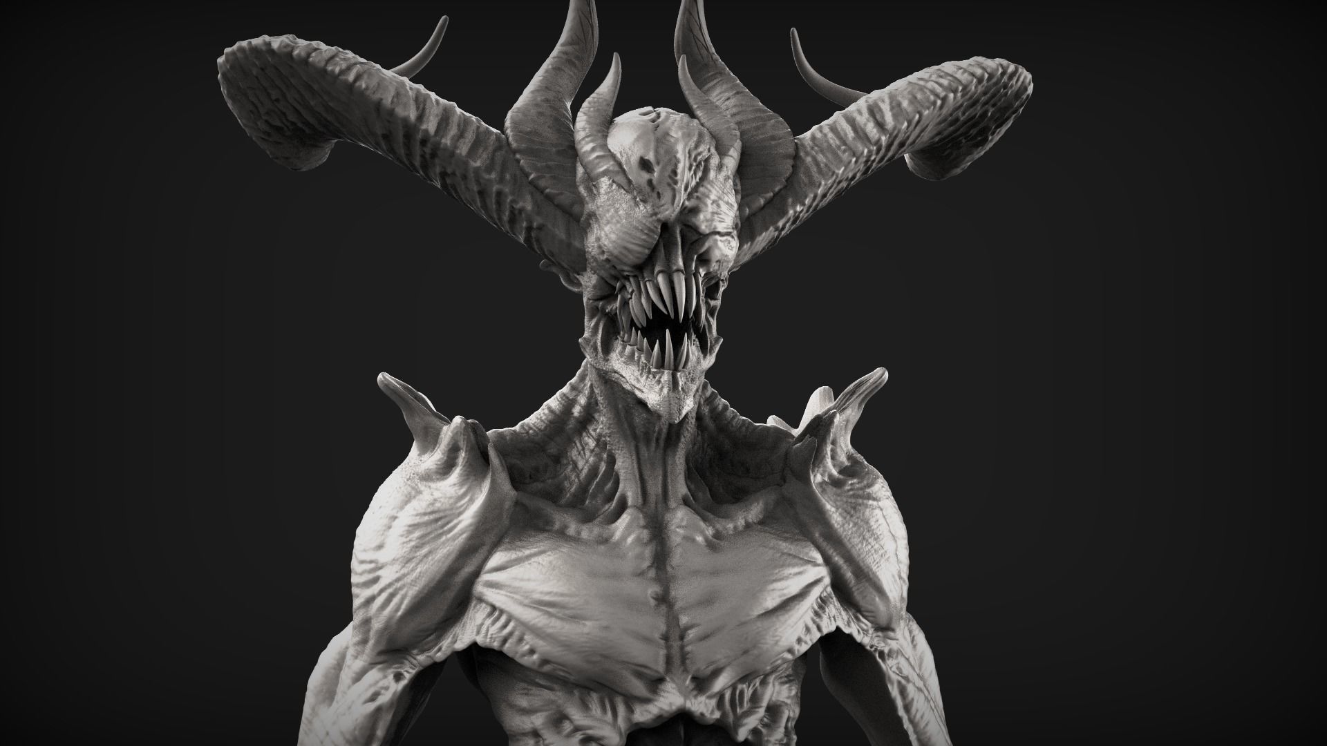 Demons High Poly Sculpts Bundle 2 3D model_1