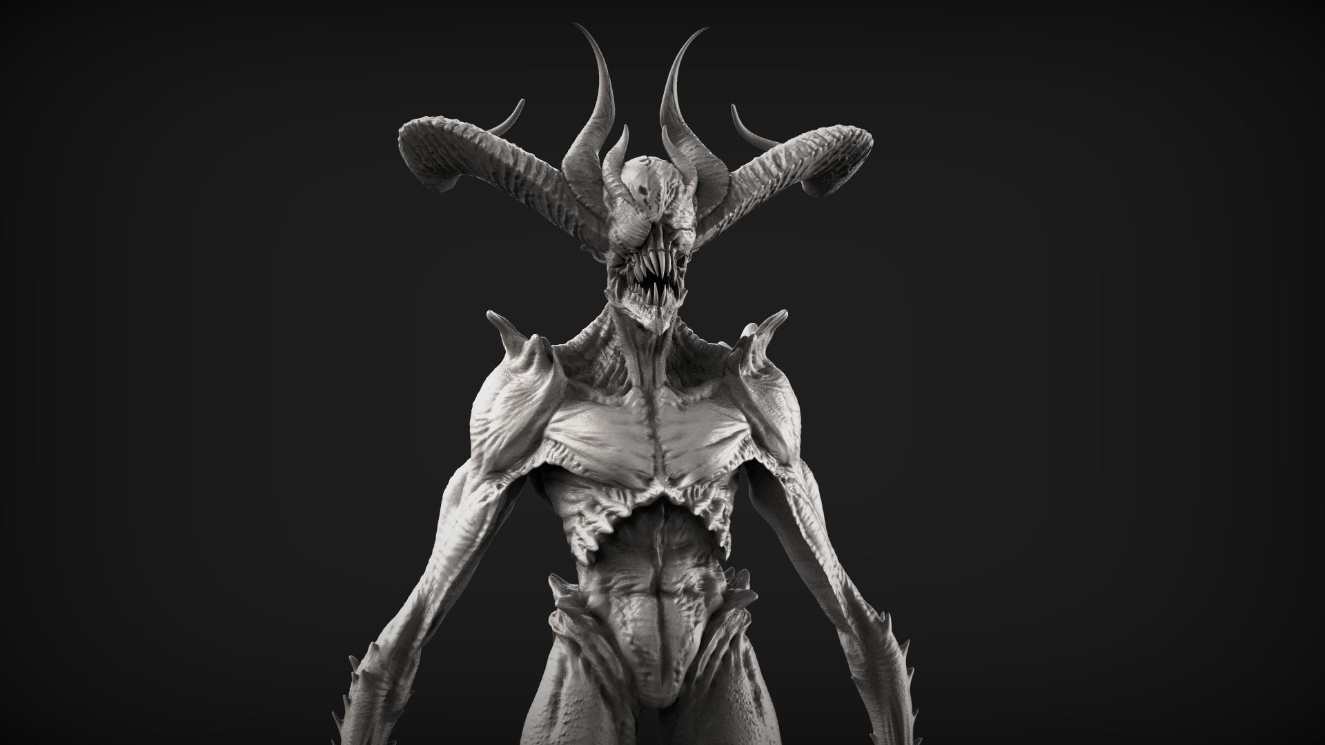 Demons High Poly Sculpts Bundle 2 3D model_4