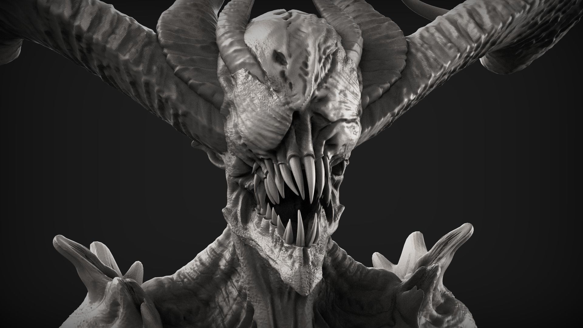 Demons High Poly Sculpts Bundle 2 3D model_3