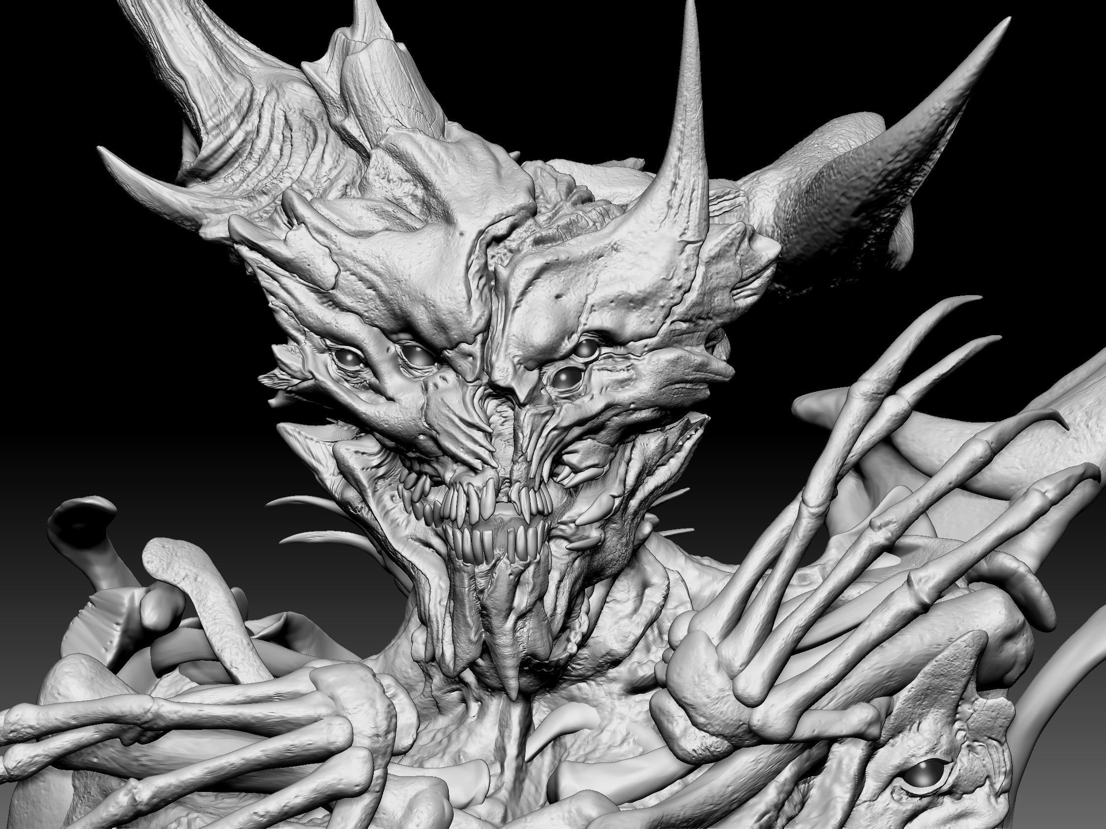 Demons High Poly Sculpts Bundle 2 3D model_19