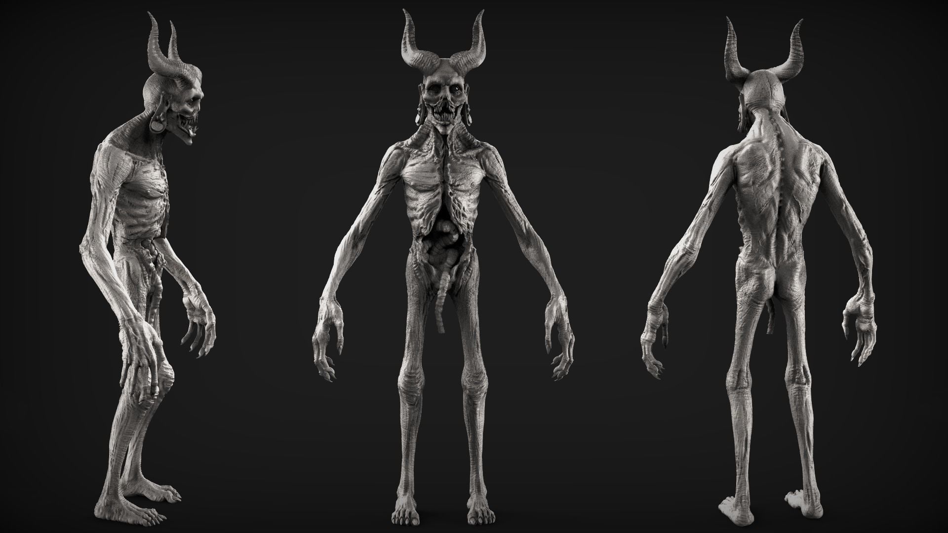 Demons High Poly Sculpts Bundle 2 3D model_45