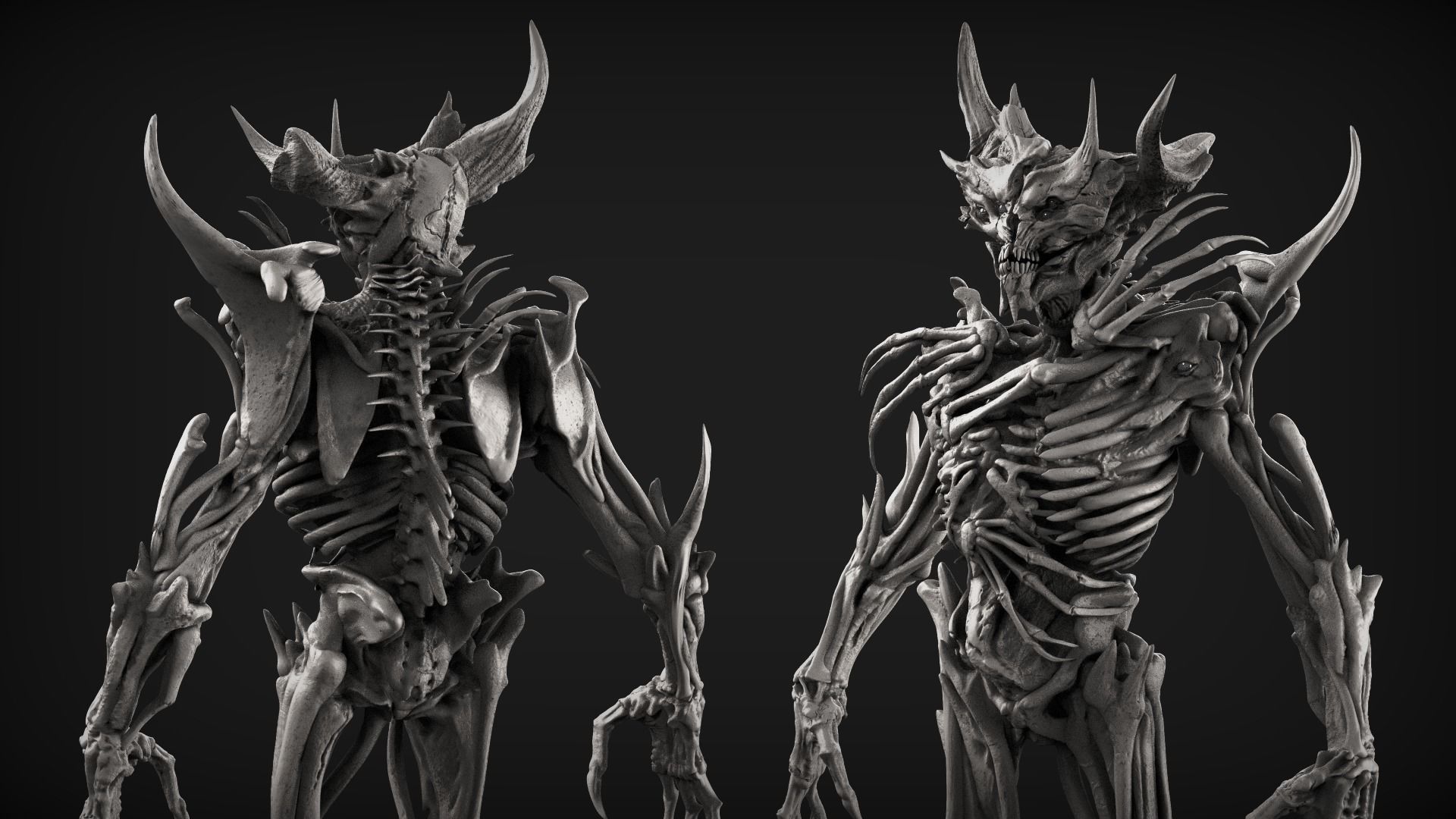 Demons High Poly Sculpts Bundle 2 3D model_12