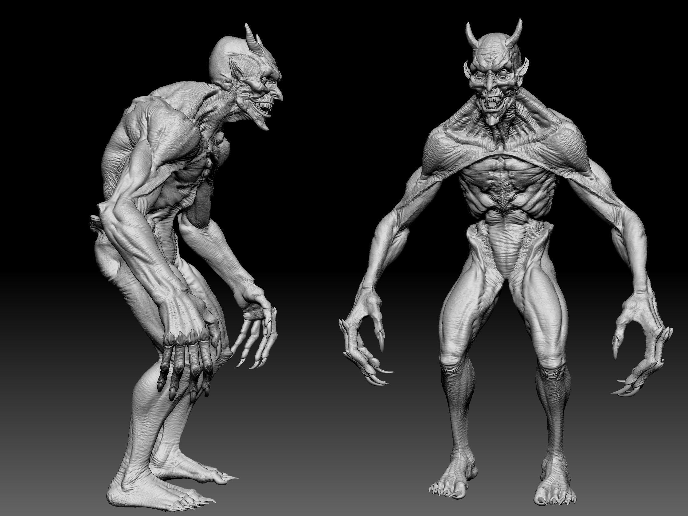 Demons High Poly Sculpts Bundle 2 3D model_26
