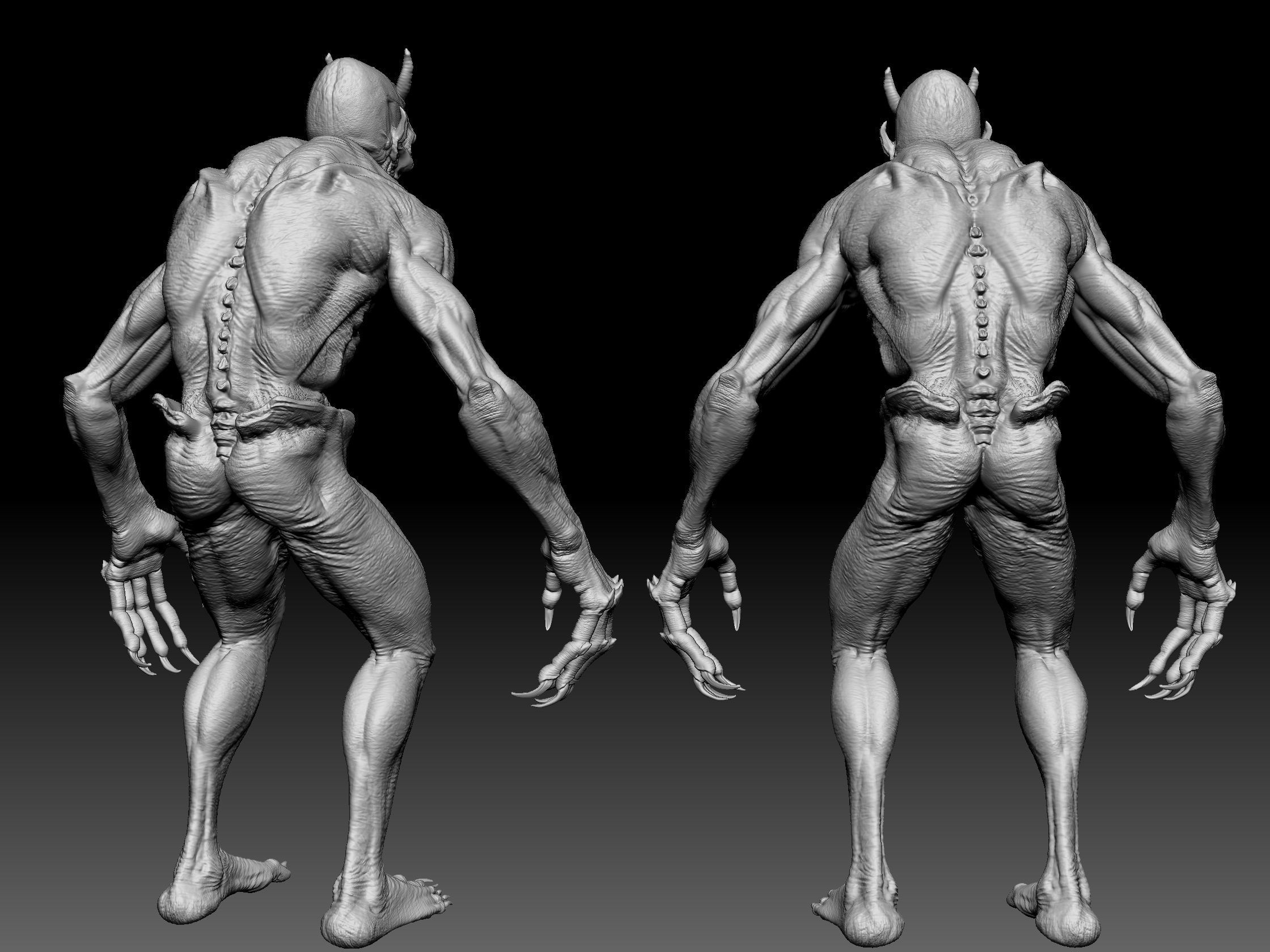 Demons High Poly Sculpts Bundle 2 3D model_31