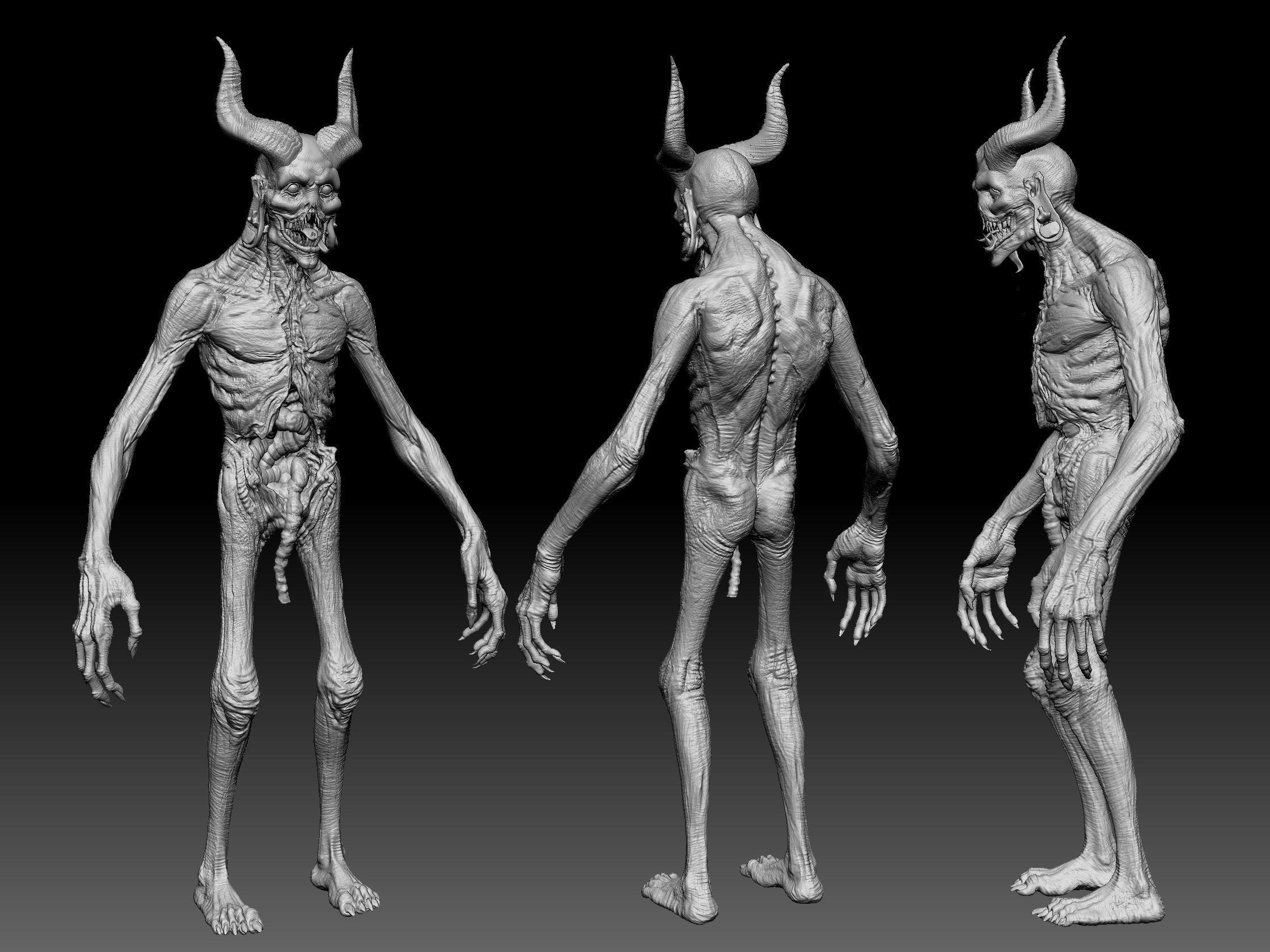 Demons High Poly Sculpts Bundle 2 3D model_59