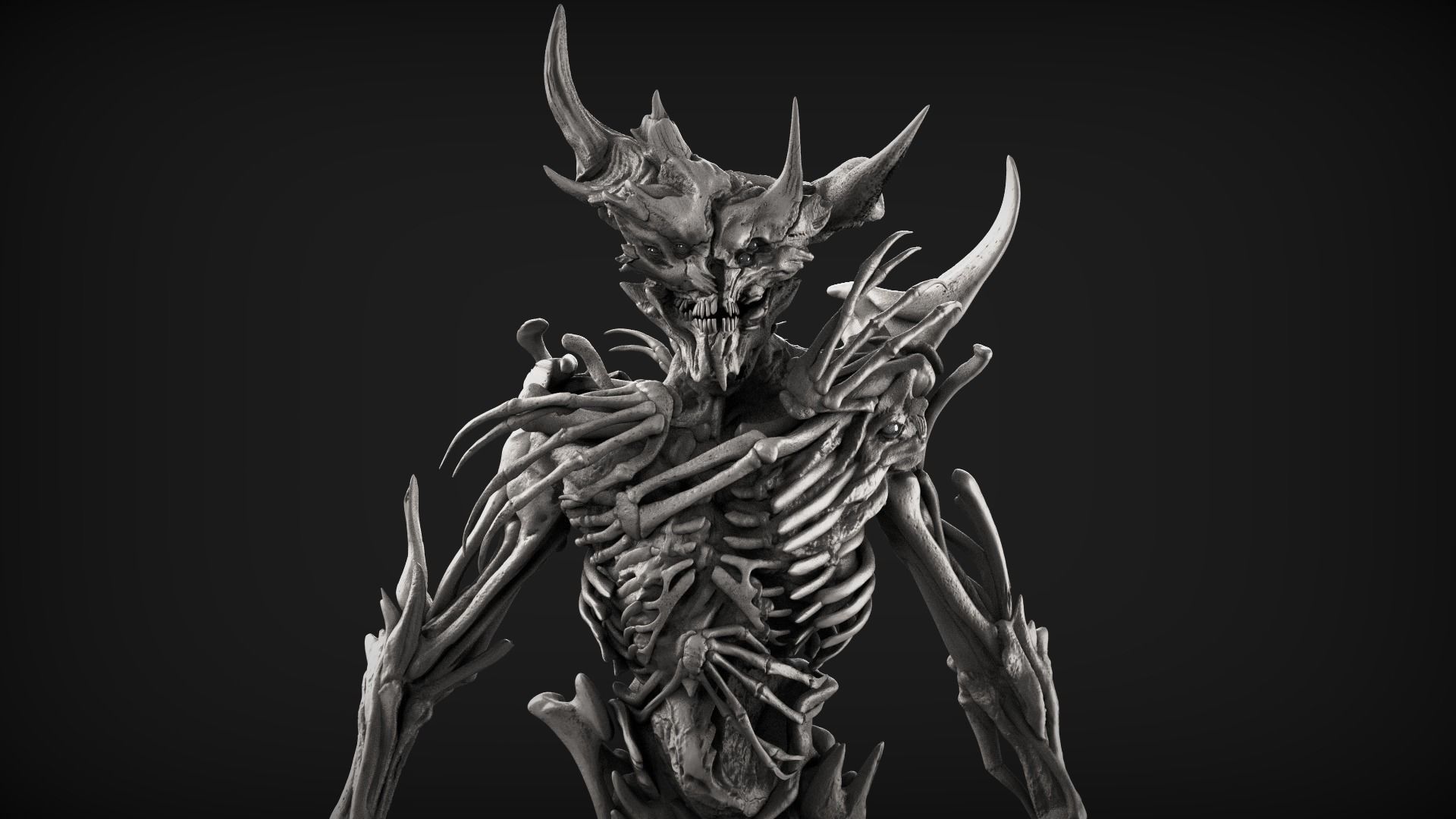 Demons High Poly Sculpts Bundle 2 3D model_14