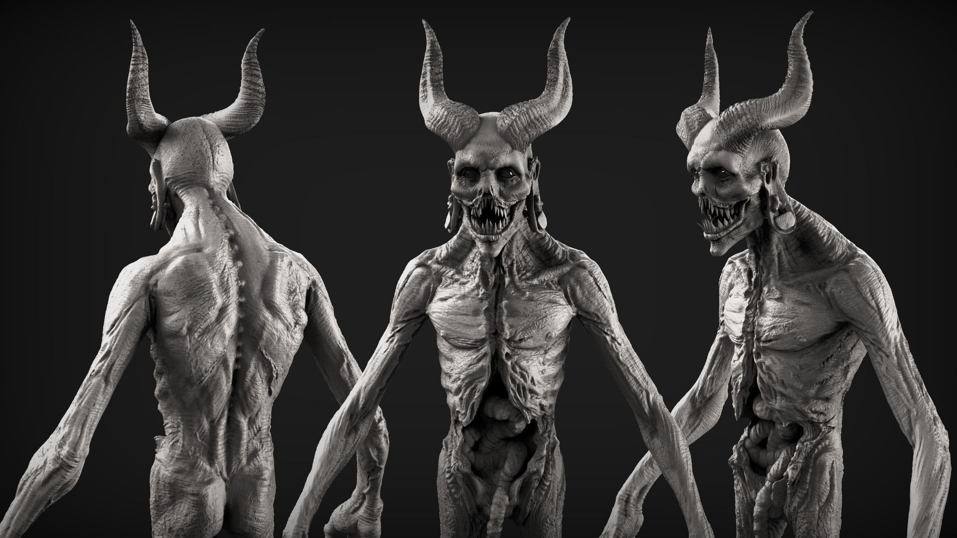 Demons High Poly Sculpts Bundle 2 3D model_46