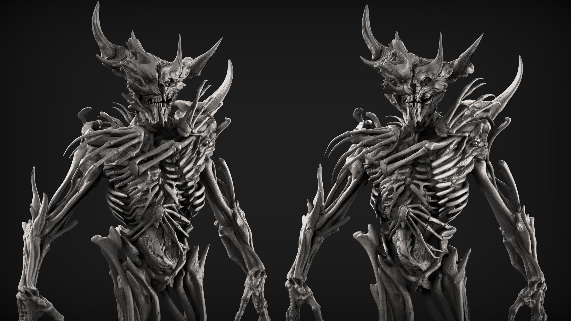 Demons High Poly Sculpts Bundle 2 3D model_10