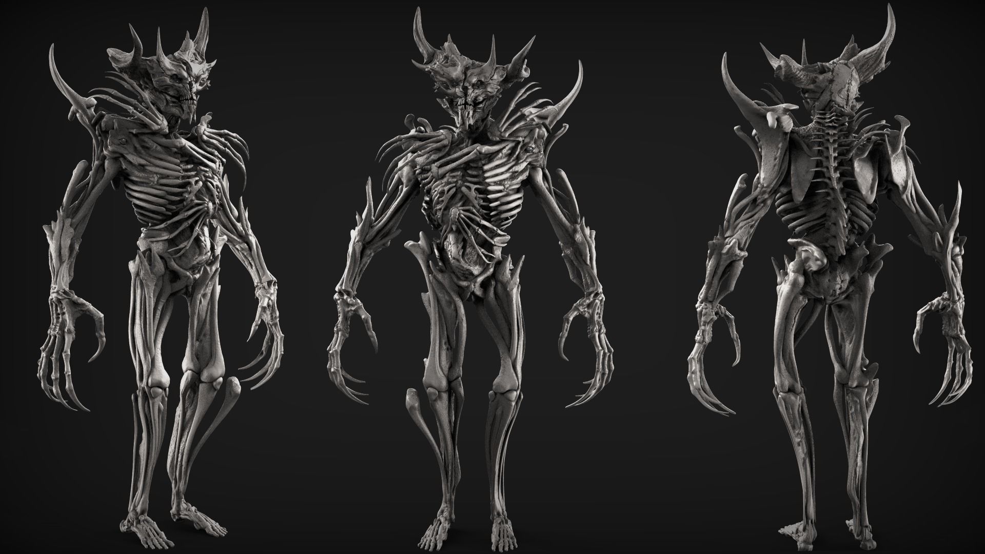 Demons High Poly Sculpts Bundle 2 3D model_11