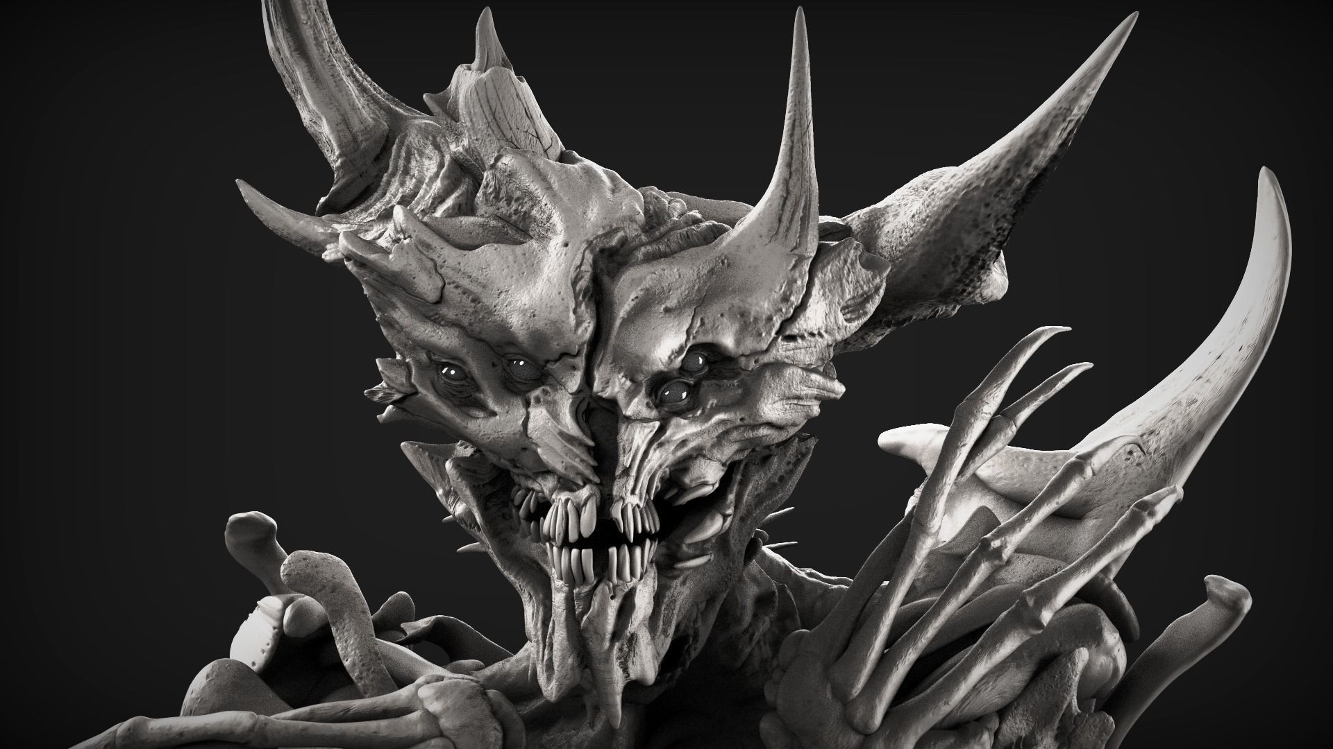 Demons High Poly Sculpts Bundle 2 3D model_16