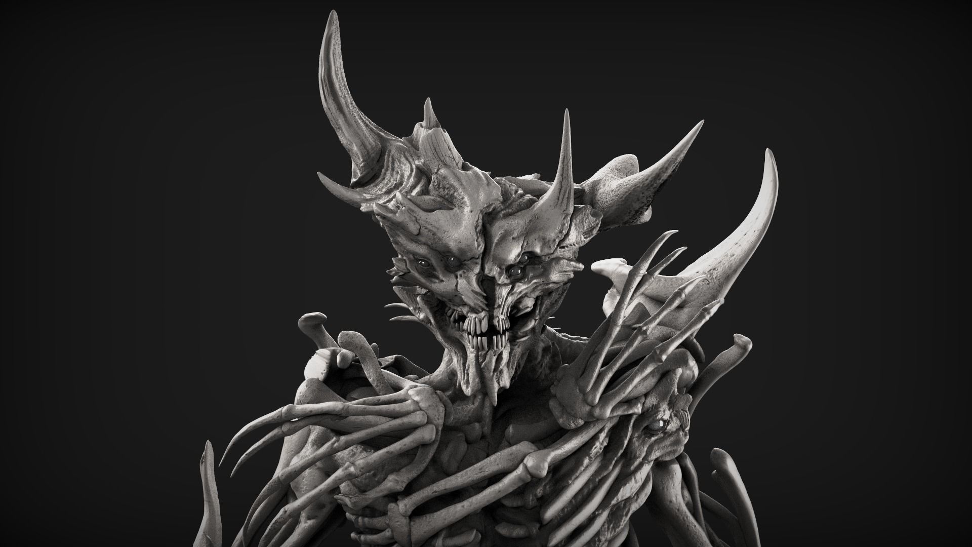 Demons High Poly Sculpts Bundle 2 3D model_13
