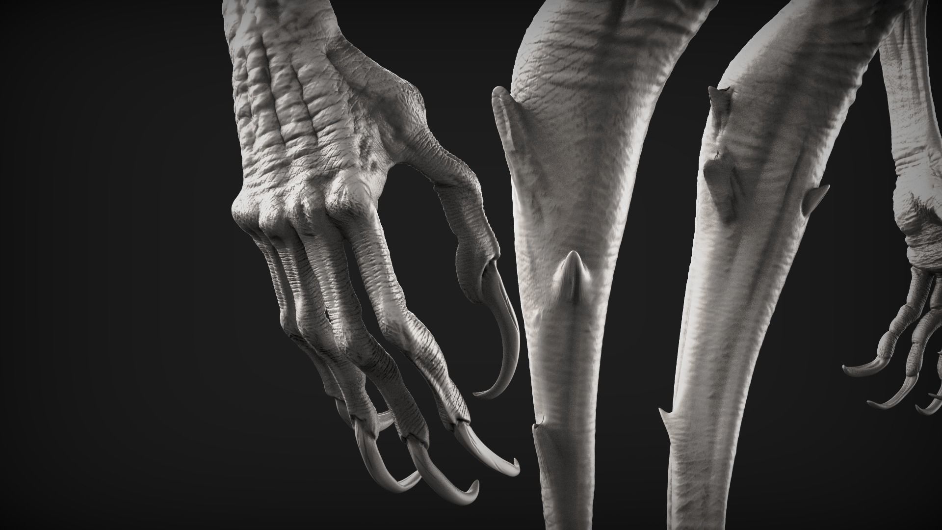 Demons High Poly Sculpts Bundle 2 3D model_6