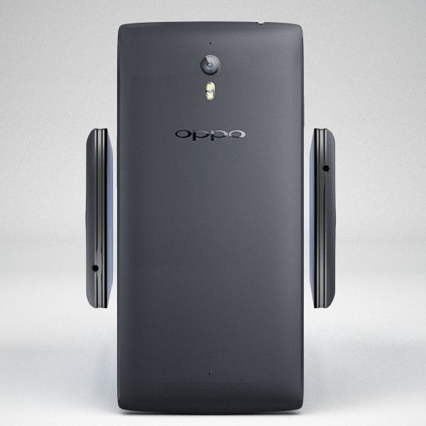Oppo Find 7 and 7A White and Black 3D model_12