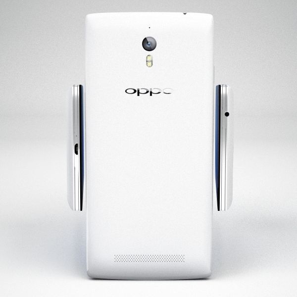 Oppo Find 7 and 7A White and Black 3D model_11