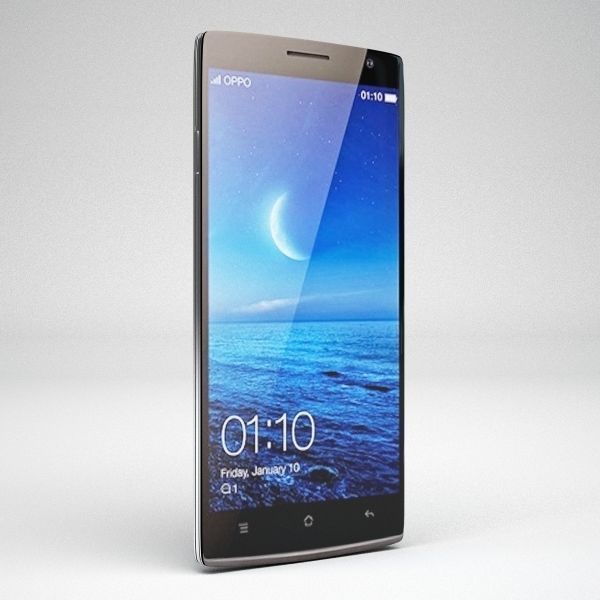 Oppo Find 7 and 7A White and Black 3D model_5