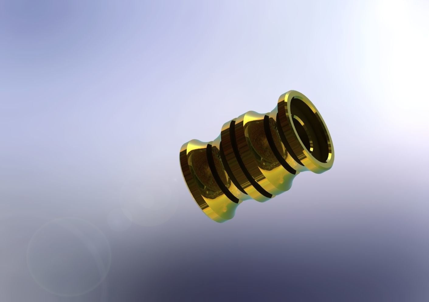 Paracord cylindrical accessories 3d model and work drawing  3D print model_3