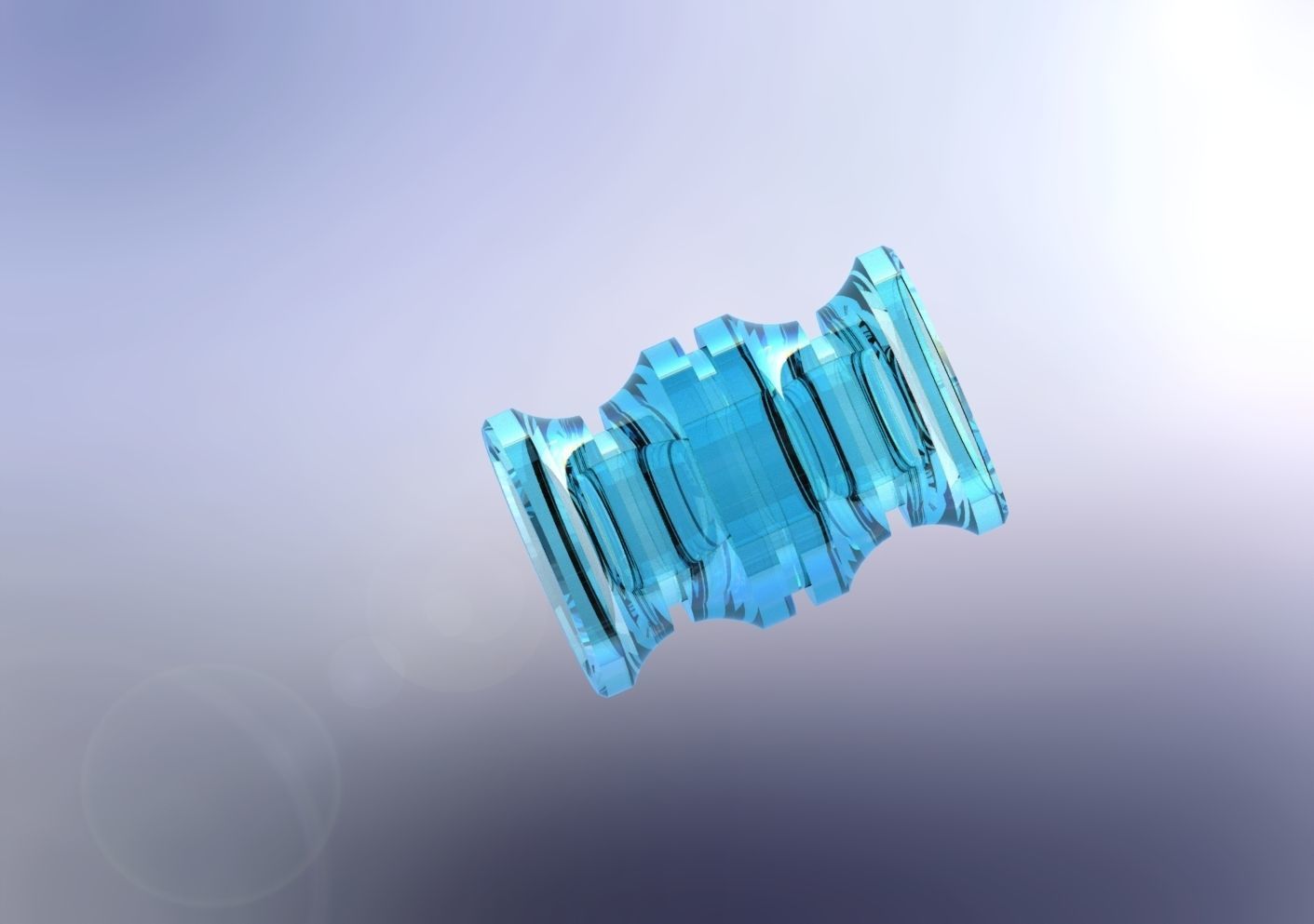 Paracord cylindrical accessories 3d model and work drawing  3D print model_2