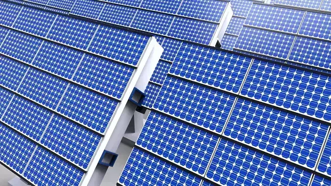 photovoltaic plant 3D model