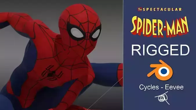 Spectacular Spider - Man Low-poly 3D model