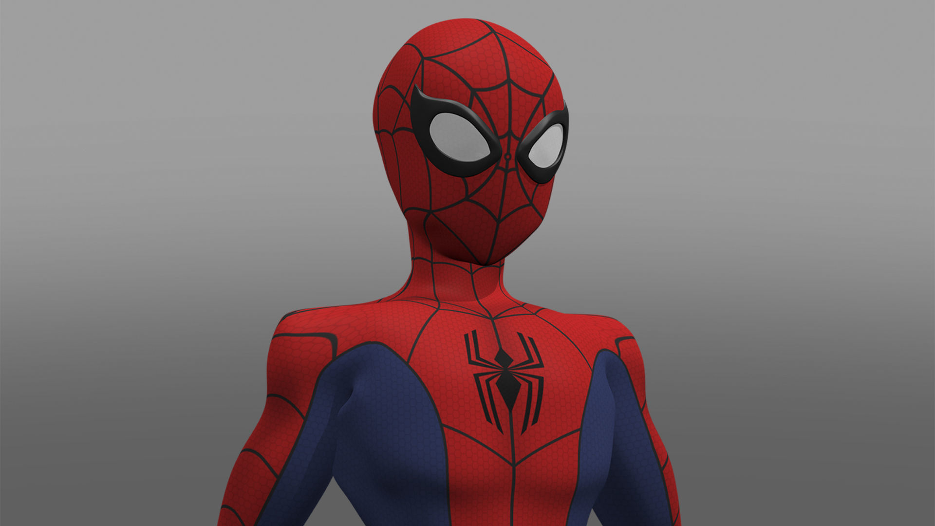 Spectacular Spider - Man Low-poly 3D model_5