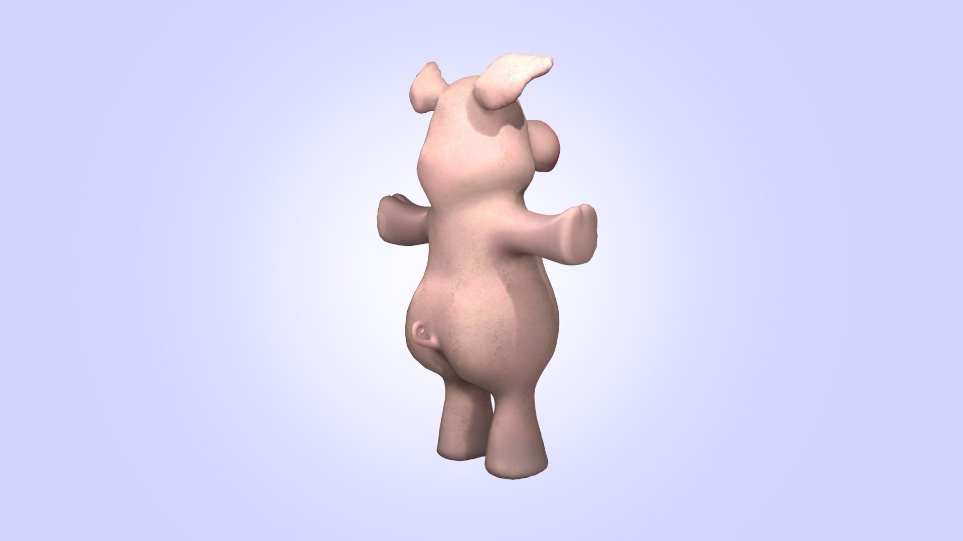 Cartoon Funny Pig  3D model_14