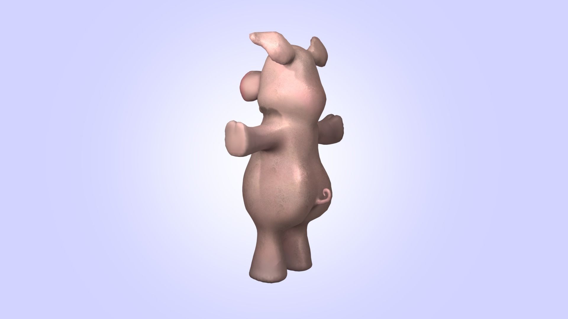 Cartoon Funny Pig  3D model_17