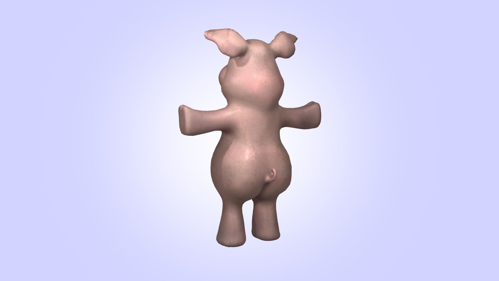 Cartoon Funny Pig  3D model_18