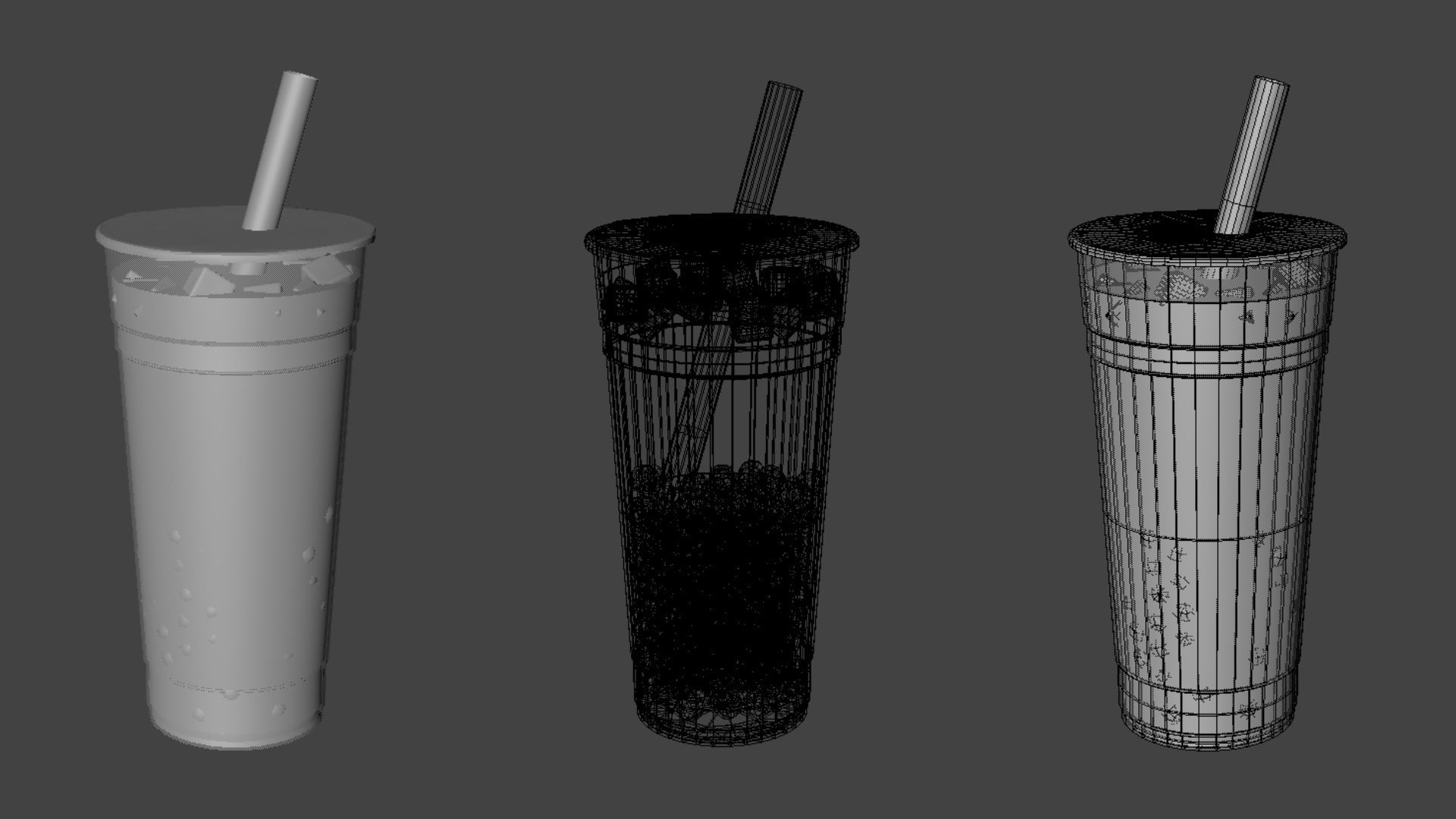 Bubble Tea - Octane Render - C4D 3D model_1