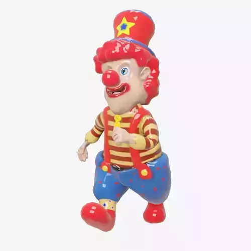 Funny cute Plastic Clown 3D model