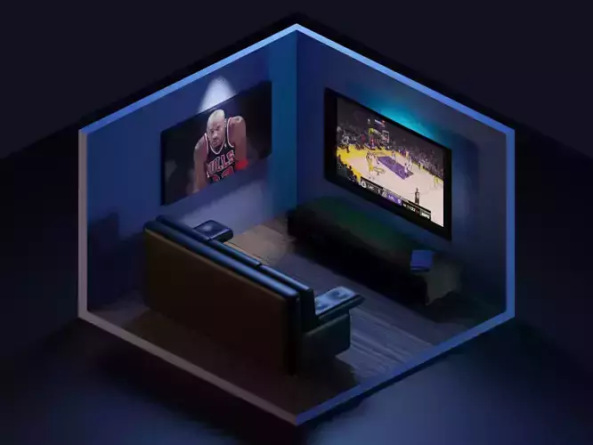 Basketball themed room