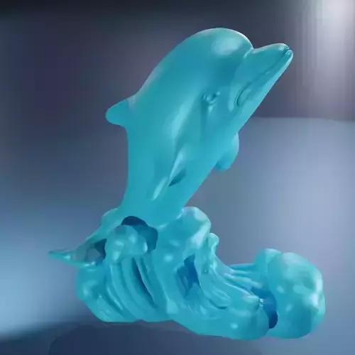 Dauphin vague 3d print 