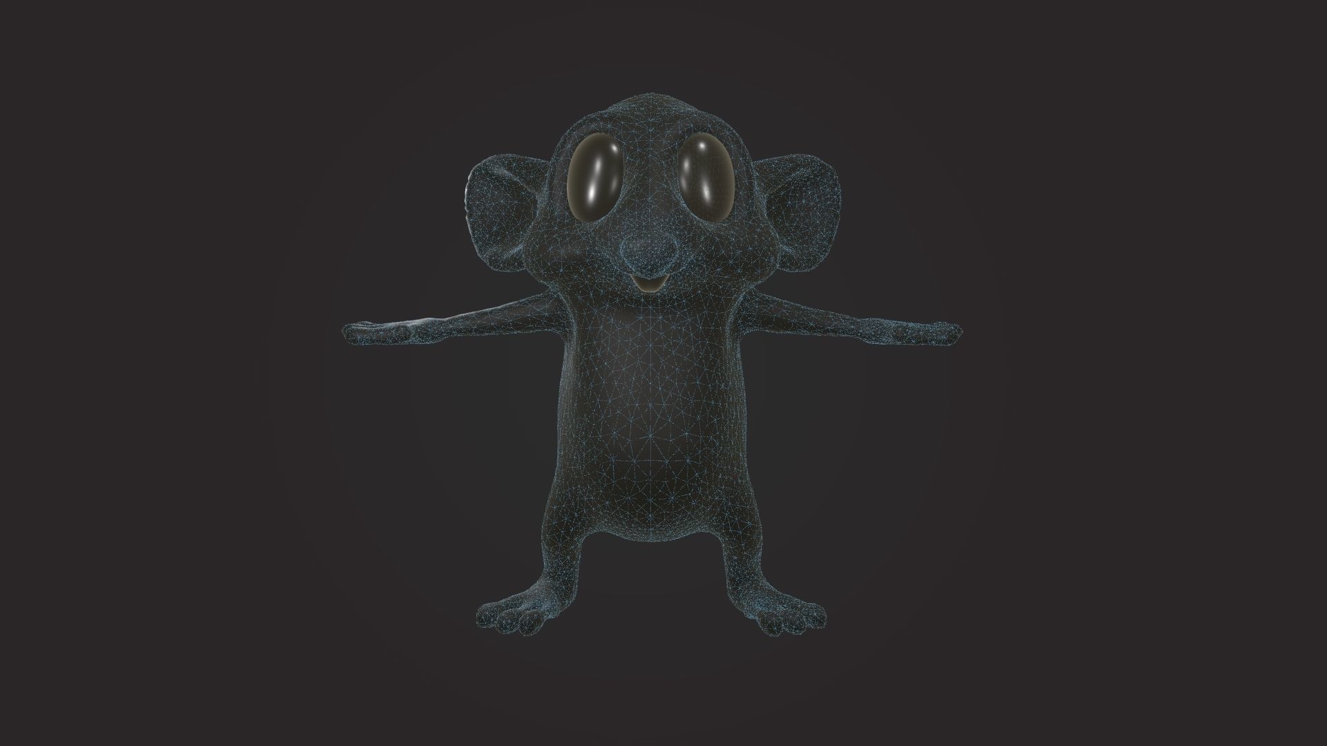 Sewer Rat Cartoon 3D model_17