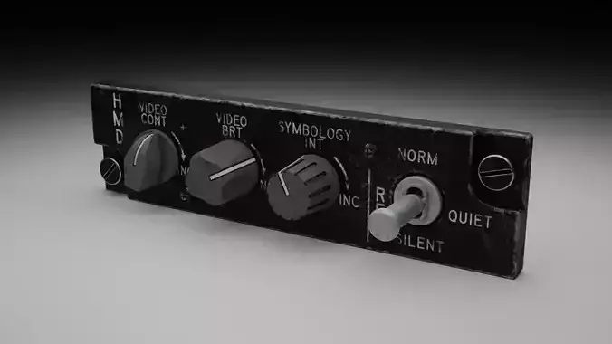 F16 HMD Panel 3D model