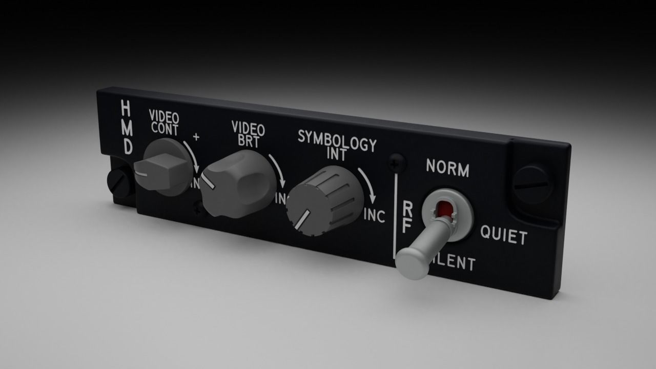 F16 HMD Panel 3D model_3