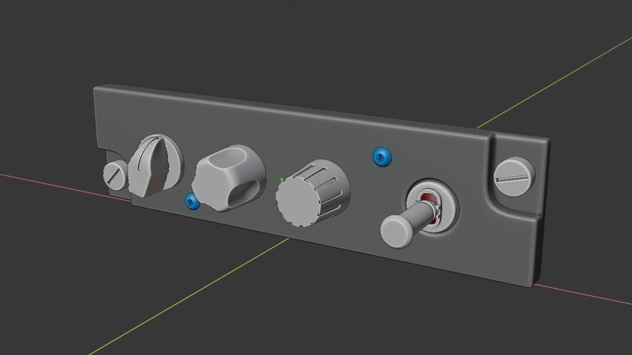 F16 HMD Panel 3D model_6