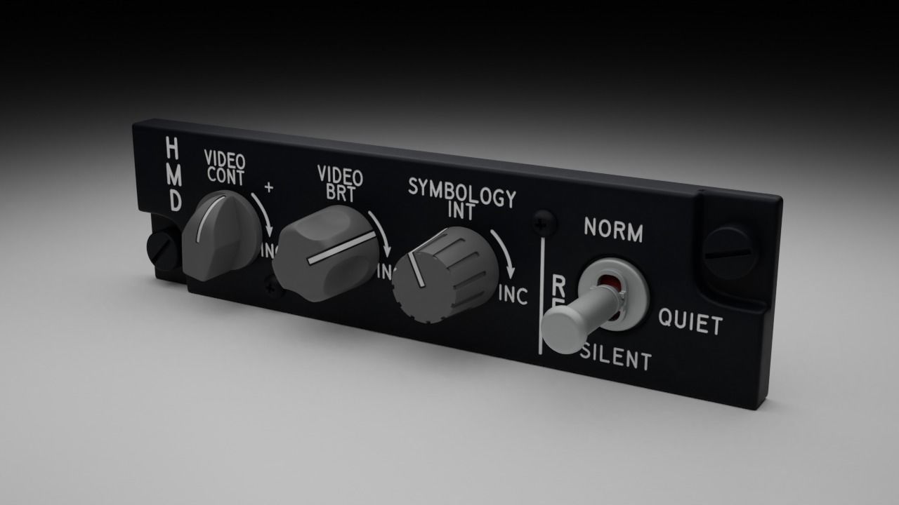 F16 HMD Panel 3D model_4