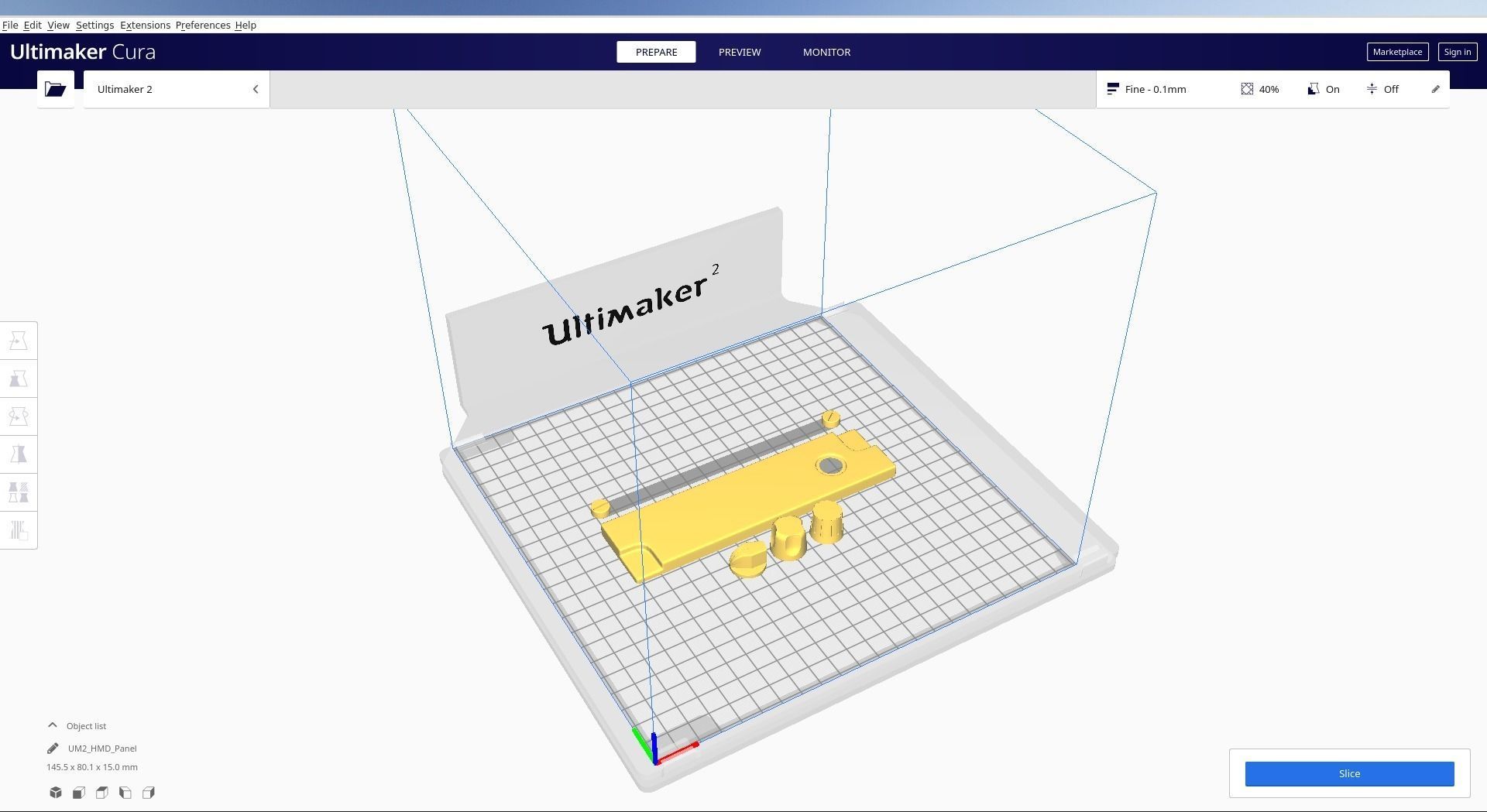F16 HMD Panel 3D model_8