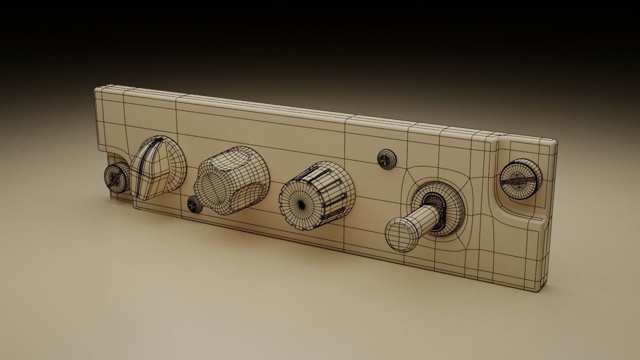 F16 HMD Panel 3D model_5