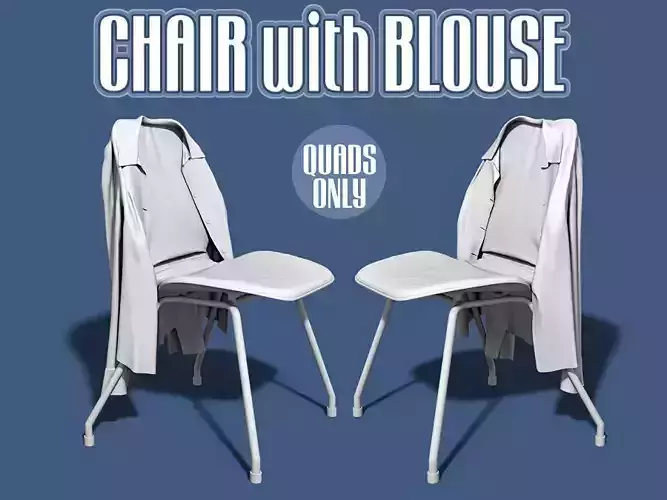 Chair with blouse