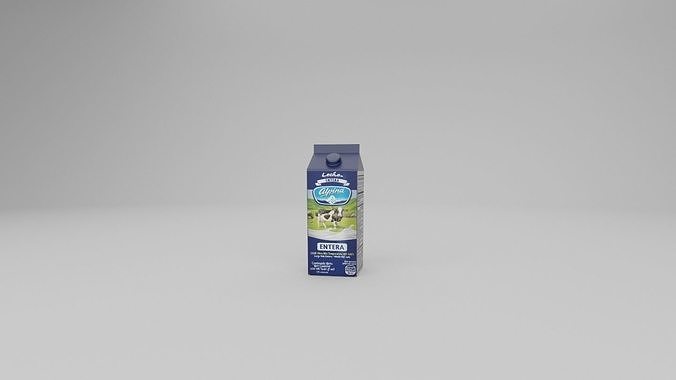 Leche Alpina Low-poly 3D model