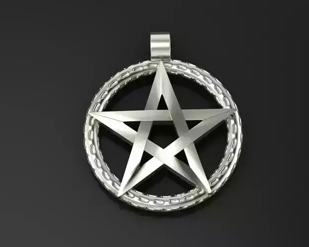 Pendant Pentagram 3D print model
