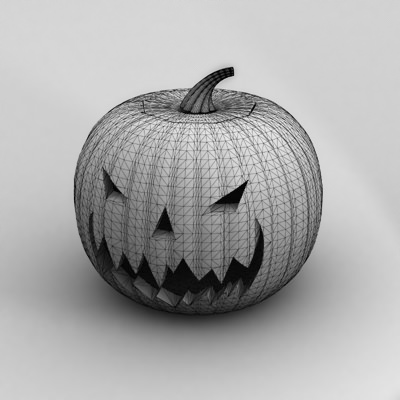 Jack-o-lantern halloween pumpkin Free 3D model_1