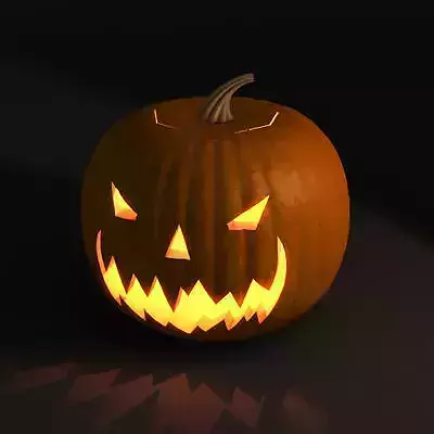 Jack-o-lantern halloween pumpkin Free 3D model