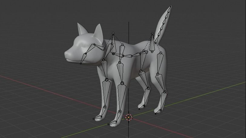 Cartoon Shiba Inu Low-poly 3D model_5