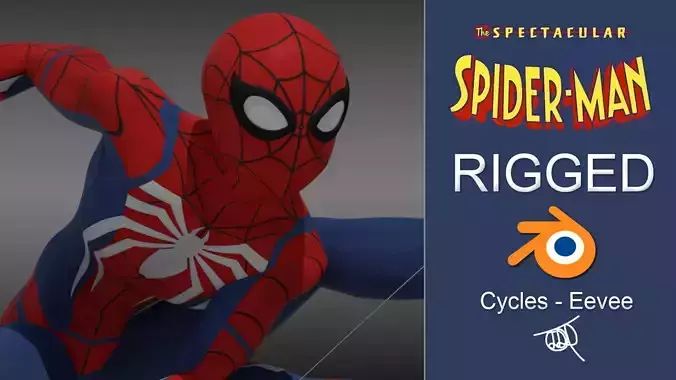 Spectacular Spider - Man Advanced Suit Low-poly 3D model