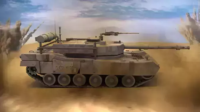 Militry Battle Tank 3D