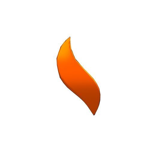 Fire Symbol v8 010 Low-poly 3D model