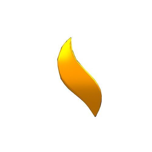Fire Symbol v8 011 Low-poly 3D model