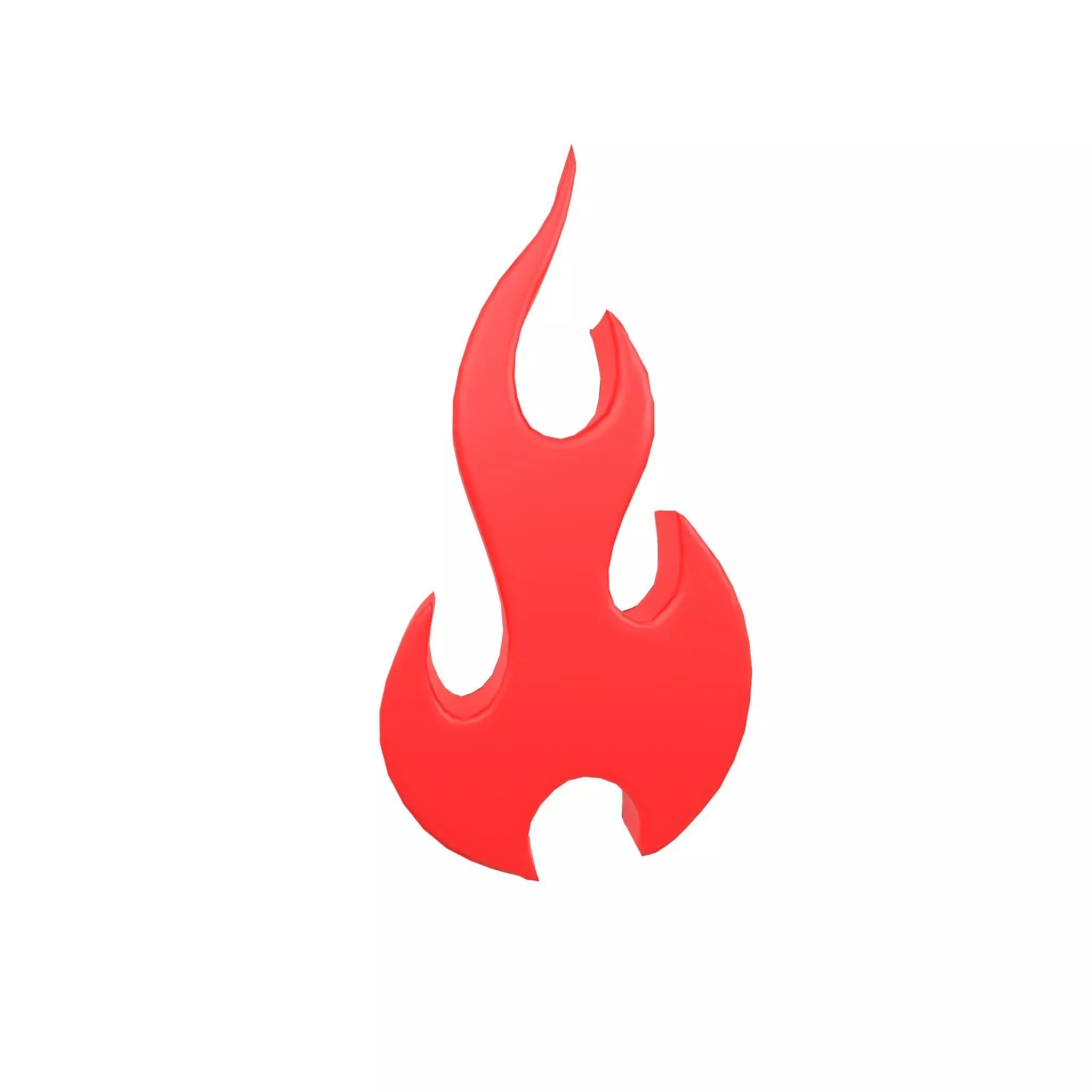 Fire Symbol v9 002 Low-poly 3D model_0